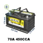 Bateria 70a 450cca 15,7kg