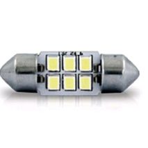 LAMP LED TORPEDO 6L 32MM 12V BRANCO PAR- (AL602)